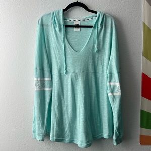 Aqua lightweight hoodie